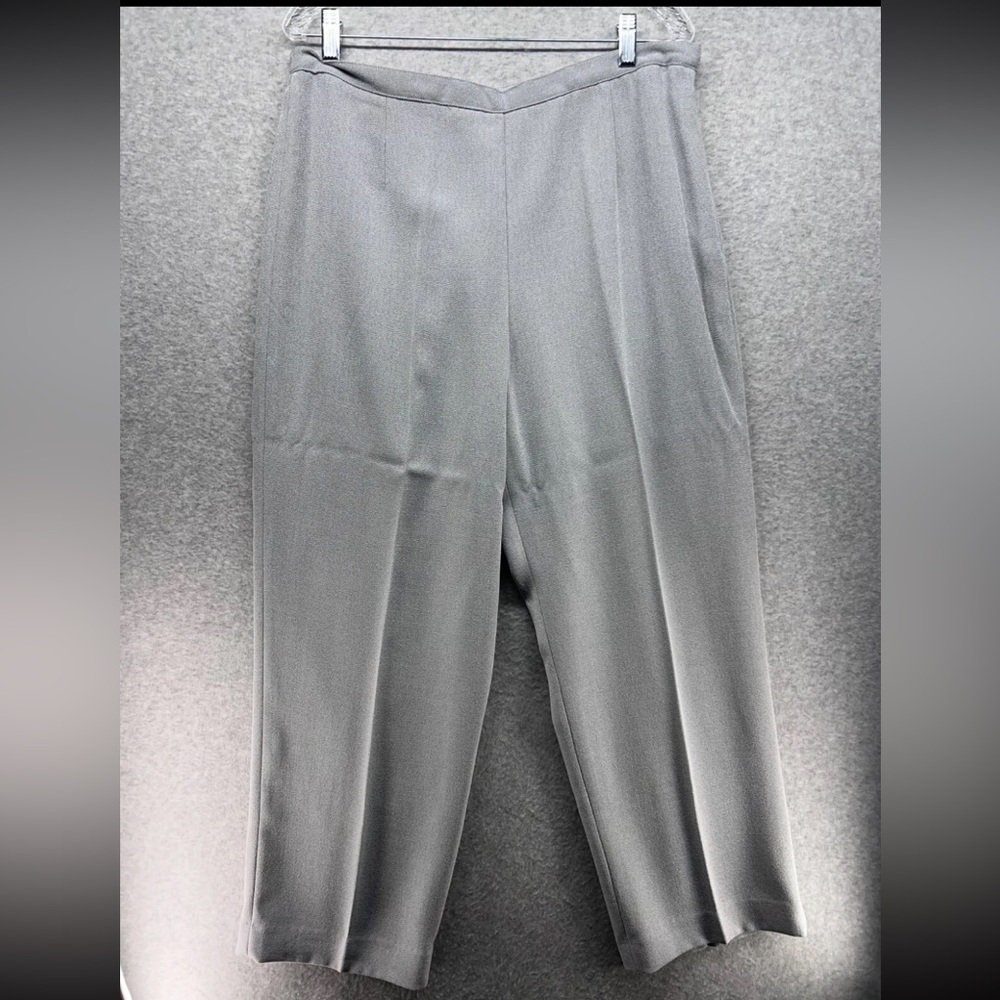 Alfred Dunner Gray Wide Leg Pants